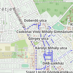 debrecen kertváros térkép Debrecen Magyarország kerékpárút térkép debrecen kertváros térkép